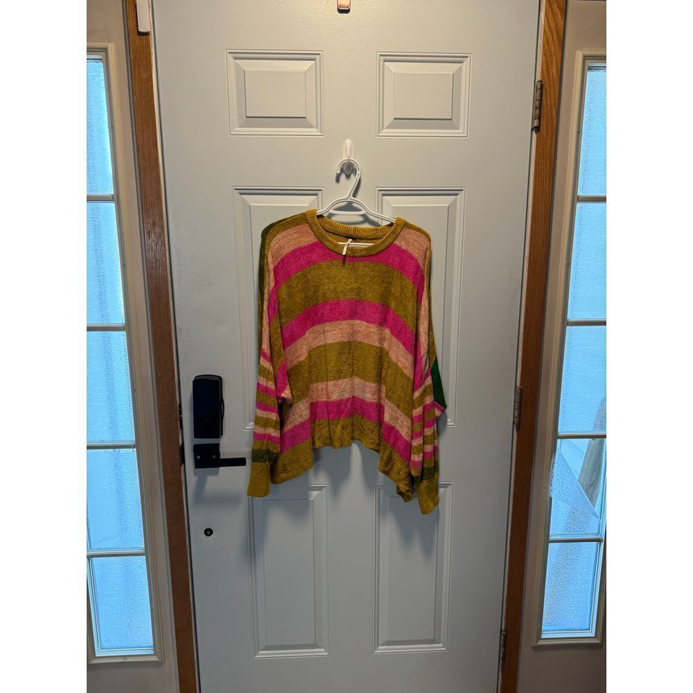 Women's Free People All‎ About You Multi Colored Oversized Sweater Size Small